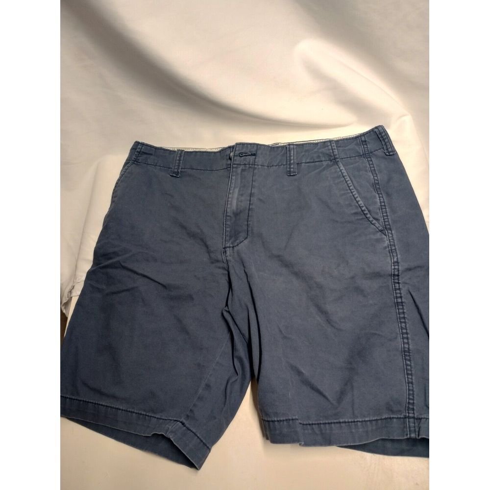 Old Navy‎ Blue Cotton Chino Shorts Size 36 Tall Lived In